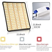 זול נורות גידול צמחים-לוח קוונטי led ספקטרום מלא לגידול צמחים לחממה &amp;סוקולנטים, פריחה בתוך הבית &amp;הידרופוני, תקע האיחוד האירופי/ארה"ב/בריטניה/אוסטרליה, בהירות מתכווננת, יעיל באנרגיה