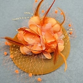 cheap Fascinators &amp; Hats-Derby Fascinator Gentlewoman Floral Fancy Dress Unisex Masquerade Tea Party Ascot Horse Racing Festival Adults' Headpiece