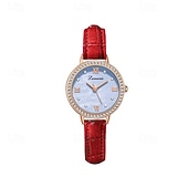preiswerte Quarz-Uhren-Muttertagsgeschenk 1 originale Business-Stil Perlmutt-Muster-Uhr modische Damen-Uhr Ipx7 wasserdicht Freizeit Sport Quarz-Armbanduhr für Frauen Box