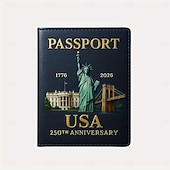  κάτοχος διαβατηρίου για την 250ή επέτειο των Ηνωμένων Πολιτειών, κάτοχος διαβατηρίου για το ιδρυτικό πνεύμα, αναμνηστική έκδοση για τα 250 χρόνια, πορτοφόλι διαβατηρίου ταξιδιού, κλείδωμα RFID,