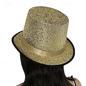 cheap Party Supplies-St. Patrick's Day Green Glitter Top Hat, Sparkling Leprechaun Hat for St Paddy's Day Irish Festival Parade, Costume Accessory for Men Women Kids, Lucky Green Shiny Party Hat, Dress Up Supplies