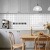 abordables Pegatinas de pared-Paquete de 10 paneles decorativos de pared 3D, azulejos de vinilo vintage de epoxi para salpicadero de cocina, adhesivos autoadhesivos despegables, aptos para cocinas, baños, lavanderías y vehículos