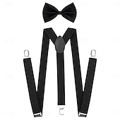 Недорогие Наряды-Бурные 20-е 1920-е годы Ретро Инвентарь Жилет Набор аксессуаров барин Гангстер Маскарадный костюм Муж. Карнавал Маскарад Коктейльная вечеринка Тематическая вечеринка Взрослые