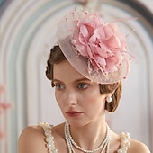 cheap Fascinators &amp; Hats-Derby Fascinator Gentlewoman Floral Fancy Dress Unisex Masquerade Tea Party Ascot Horse Racing Festival Adults' Headpiece