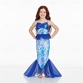  sereia Princesa sereia Vestidos Fantasia de festa temática Fantasias for Para Meninas Crianças Carnaval Baile de Máscaras Festa Feriado
