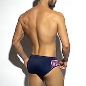 preiswerte Badehosen &amp; Boardshorts-Herren Badeshorts Badehose Badehosen Patchwork Punkt Kordelzug Schnelltrocknend Elastisch Atmungsaktiv Unterteile Surfen Wassersport Schwimmen Sommer