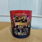 economico 250° Anniversario degli Stati Uniti-Bicchiere da whisky con bandiera e aquila per il 250° anniversario degli Stati Uniti, bottiglia da whisky edizione 1776-2026, 12 once per liquori, regalo patriottico per veterani militari per uomini,