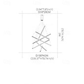 levne Sdružený design-led závěsné svítidlo 3/5/7/9 hlav cluster design sputnik designové lustry do jídelny ložnice závěsné lampy 110-240v pouze stmívatelné pomocí dálkového ovládání