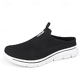 voordelige Herenklompen &amp; instappers-Marineblauwe instapsneakers van mesh voor heren – lichtgewicht, ademende wandelschoenen voor dagelijks gebruik.