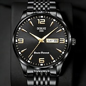 رخيصةأون ساعات كوارتز-ساعات رجالية، ساعات رجالية فاخرة وجذابة مزودة بوظائف التاريخ والتقويم، وشاشة مضيئة، ساعات رجالية أنيقة وعصرية، أفضل إكسسوارات الرجال، والخيار الأمثل للهدايا