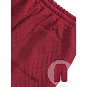 billiga Vardagsshorts-Herr Shorts Casual shorts Jacquard Slät Strukturerad Komfort Andningsfunktion Över Knät Ledigt Utomhus Strand Semester Mode Ljusgrå Microelastisk