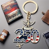 economico 250° Anniversario degli Stati Uniti-Portachiavi da 10 pezzi per il 250° anniversario degli Stati Uniti, portachiavi con bandiera americana del corpo dei Marines 1776-2026, regali per veterani per cittadini statunitensi, decorazioni