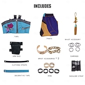  Kpop-inspirert Inspirert av koreansk idol Popstjerne Cosplay kostyme Fancy dress Jente Barne Halloween Karneval Ytelse Comic Con Anime-messe