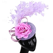 cheap Fascinators &amp; Hats-Derby Headpiece Fascinator Hat Fascinator Gentlewoman Floral Fancy Dress Women's Masquerade Tea Party Ascot Horse Racing Festival Adults' Headpiece All Seasons