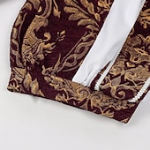 お買い得  衣装-ロココ調 ヴィクトリアン ルネッサンス ケープ ファンシーコスチューム 貴族 王室の衣装 フィット＆フレア 仮装 男性用 ファンタジー ハロウィーン カーニバル 性能 LARP レンフェア 成人 上着 パンツ クローク