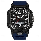 cheap Digital Watches-SANDA Men Digital Watch Creative Large Dial Outdoor Sports Luminous Stopwatch Alarm Clock Countdown Silicone Gel Silicone Watch