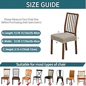  4 ks/1 sada potahů na sedadla do jídelny, elastické žakárové pruhy, kostkovaný design, dvojitý elastický potah na stoličku s přezkou a jazykem, protiskluzový potah na polštář na židli, sada pro