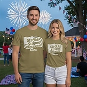  Patriotic T-shirt Graphic Tee USA Retro Vintage Patriotic T-shirt Sleeve 1776-2026 for Unisex Adults' 3D Print  for Independence Day / the Fourth of July 4th of July Party