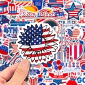  500 adesivi per il giorno dell'indipendenza americana, adesivi per il giorno dell'indipendenza presidenziale, adesivi decorativi per cappelli d'amore