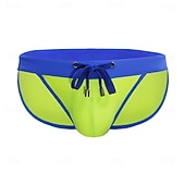 olcso Úszónadrág és deszkás rövidnadrág-Férfi Úszónadrágok Fürdőnadrág Boxer fazonú fürdőnadrágok Színblokkolás Zsinór Gyors szárítás Rugalmas Légáteresztő Alsók Szörfözés Vízi sportok Úszás Nyár