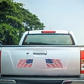 Autocollant magnétique réfléchissant drapeau de l'indépendance américaine pour voiture, réfrigérateur, porte, décoration de Noël à faire soi-même