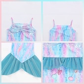 baratos Fantasias para meninas-sereia Princesa sereia Vestidos Fantasia de festa temática Fantasias for Para Meninas Crianças Carnaval Baile de Máscaras Festa Feriado