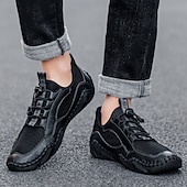 Χαμηλού Κόστους Καθημερινά Sneakers-Ανδρικά παπούτσια πεζοπορίας από τεχνητό δέρμα, αναπνεύσιμο σχέδιο για ενεργό τρόπο ζωής, ιδανικά για υπαίθριες περιπέτειες