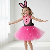 preiswerte Tierkostüm-Tutu Robe Tier Kaninchen Osterhase Kleider Lustig Kinder Mädchen Halloween Ostern Karneval Party Verkleiden