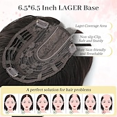 halpa Otsahiukset-30 cm:n hiuslisäke oheneville hiuksille, 16,5 x 16,5 cm:n paksu pohjallinen synteettinen päällinen otsatukalla, kuituperunat naisten hiuslisäkkeisiin päivittäiseen käyttöön, töihin, juhlaan,