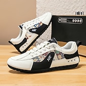 economico Sneakers Casual-sneakers casual da uomo in similpelle, comfort e stile premium, perfette per l'uso quotidiano