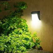 cheap Outdoor Wall Lights-Solar Wall Light Outdoor, IP65 Solar Powered Deck Lights Waterproof, LED Solar Sconce Lights Outdoor,for Steps Stairs Fences Wall Walkway Garden
