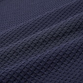 preiswerte T-Shirt mit Waffelstrick-Herren Waffel T-Shirt T Shirt Waffel-Henley-Hemd Herrenhemden mit Ellbogenflicken Langarm Mit Kapuze Zur Seite fahren Halber Reißverschluss Herbst Herbst Winter Einfarbig Farbblock Sportlich