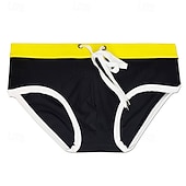 economico Costumi da bagno &amp; Pantaloni da surf-Per uomo Costume da bagno Costume da Bagno Slip mare Tinta unita Coulisse Asciugatura Rapida Elastico Traspirante Pantaloni Surf Sport Acquatici Nuoto Estate