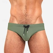 economico Costumi da bagno &amp; Pantaloni da surf-Per uomo Costume da bagno Costume da Bagno Slip mare Tinta unita Coulisse Asciugatura Rapida Elastico Traspirante Pantaloni Surf Sport Acquatici Nuoto Estate