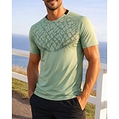 Недорогие Футболки и майки для бега-Муж. Графика Футболка для бега Компрессионная футболка Спортивная рубашка Спортивный топ Лето С короткими рукавами Быстровысыхающий Влагоотводящие Дышащий Тренировка в тренажерном зале Прогулки Бег