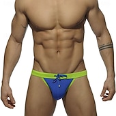 olcso Úszónadrág és deszkás rövidnadrág-Férfi Úszónadrágok Fürdőnadrág Boxer fazonú fürdőnadrágok Színblokkolás Zsinór Gyors szárítás Rugalmas Légáteresztő Alsók Szörfözés Vízi sportok Úszás Nyár