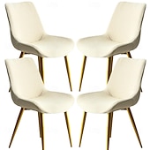  Funda elástica para silla de comedor, 4 unidades, suave, gruesa y lavable.