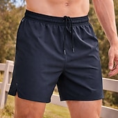 abordables Pantalones cortos de correr-Hombre Pantalones Cortos Running Pantalón Corto Short Running Pantalones cortos deportivos Correa Bolsillos Retazos Bermudas Diario Exterior Deporte Verano Secado rápido Dispersor de humedad