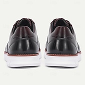 Χαμηλού Κόστους Premium δερμάτινα πάνινα παπούτσια-Ανδρικά γκρι δερμάτινα παπούτσια με κορδόνια – κλασικό φόρεμα σε casual στυλ, άνετα ρούχα γραφείου, επαγγελματικά και επίσημα ρούχα