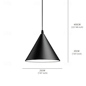 cheap Drum &amp; Cone Design-String Light Cone Pendant Light 2-Light Modern pendant Lights Vintage Hang lamp For Living Dining Room85-265V