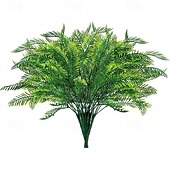 お買い得  人工植物と緑-人工シダの緑の束8個、人工ボストンシダの葉の茂み、花瓶アレンジメント用の7枝の人工植物、リビングルームバルコニーの森のスタイルの装飾
