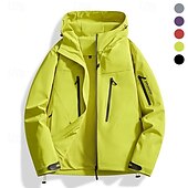 Недорогие Водонепроницаемые куртки-Муж. Куртка для туризма и прогулок На открытом воздухе Водонепроницаемость С защитой от ветра Походная одежда Походная одежда Весна Осень Верхняя часть Походы / туризм / спелеология Бег Сплошной цвет