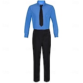 abordables Disfraces de anime-Aventurero del océano Sanji Pirata del Sombrero de Paja Animé Traje de cosplay Baile de Máscaras Trajes De Cosplay Mascarada Chaqueta Blusa Pantalones Para Hombre Adulto