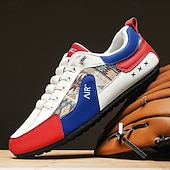 economico Sneakers Casual-sneakers casual da uomo in similpelle, comfort e stile premium, perfette per l'uso quotidiano