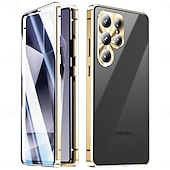 cheap 2026 Samsung Galaxy S26 Series-Phone Case For Samsung Galaxy S26 S26 Plus S26 Ultra Novelty Magnetic Adsorption Slim Case Detachable with Screen Protector Anti peep Metal ABS+PC