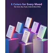 cheap Sensor Night Lights-2/4 Packs Stair Lights Indoor, RGB &amp; Warm White Motion Sensor Night Light, Color Changing Motion Sensor Light Indoor, Rechargeable Night Light for Stair,Hallway, Bathroom, Cabinet, Closet, Kitchen