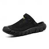 abordables sandalias de exterior-Zapatillas de punto para hombre, sin cordones, para exteriores: zapatillas deportivas informales, ligeras y transpirables, ideales para actividades al aire libre, caminar, viajar y para la playa.