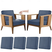 voordelige Patio Kussenshoes-4 stuks stretch kussenhoezen voor buiten, 100% waterdicht, vervangende hoezen voor tuinbanken en -sofa's, wasbare en herbruikbare meubelbeschermers.