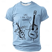  Festival musicale Per uomo Musica Divertente Chitarra Maglietta Manica Corta maglietta Stampa 3D Girocollo Camicia Moda Quotidiano Quotidiano Streetwear Blu Nero Rosso Estate Primavera Abbigliamento