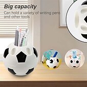economico Partita di Calcio Mondiale 2026-Confezione da 2 portapenne a forma di pallone da calcio - Portapenne a tema Mondiali di calcio 2026 per scrivania, organizer sportivo da scrivania, regalo per bambini tifosi, articoli per ufficio e